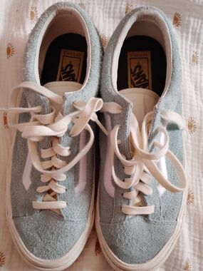 Vans Women's Terry Old Skool Sneakers in Light Blue